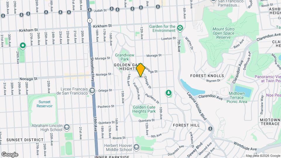 862 Pacheco St Map and Location Details