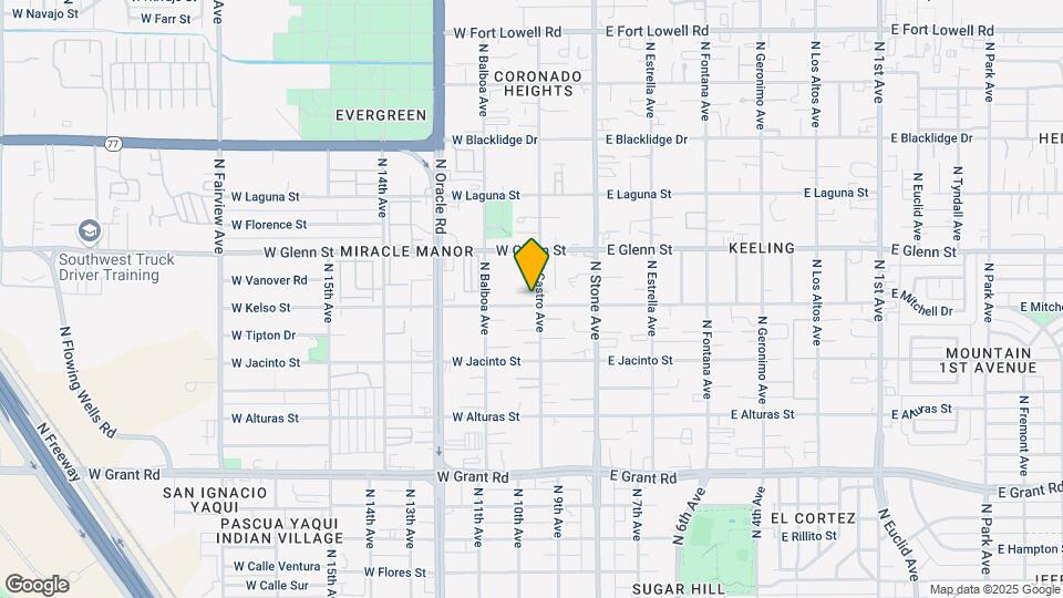 208 W Kelso St Map and Location Details
