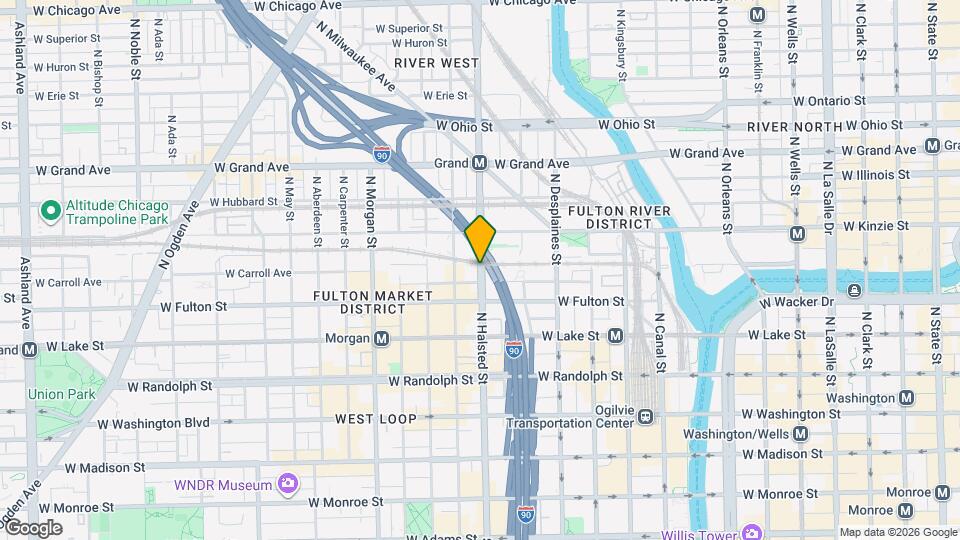 348 N Halsted St Mapa y Detalles de la Ubicación