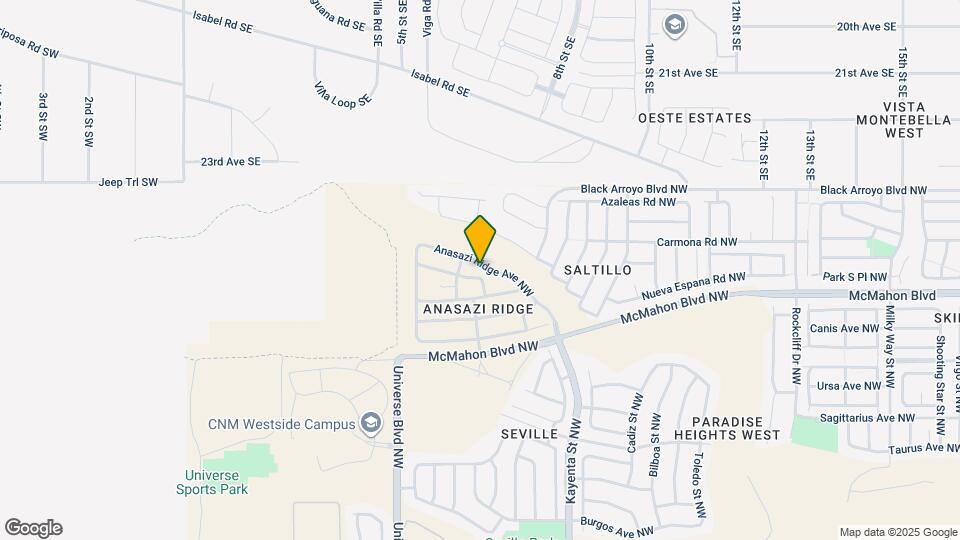 6534 Anasazi Ridge Ave NW Map and Location Details
