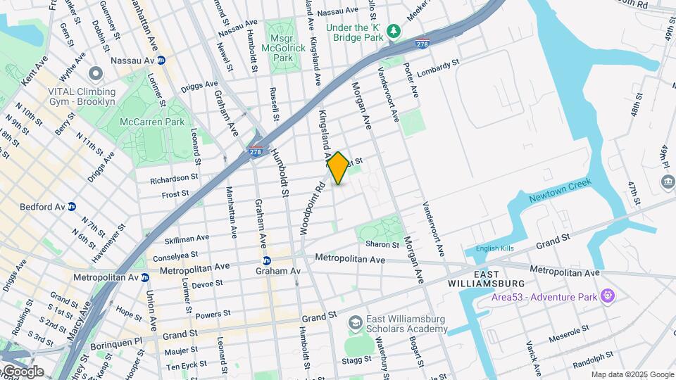 60 Kingsland Ave Mapa y Detalles de la Ubicación