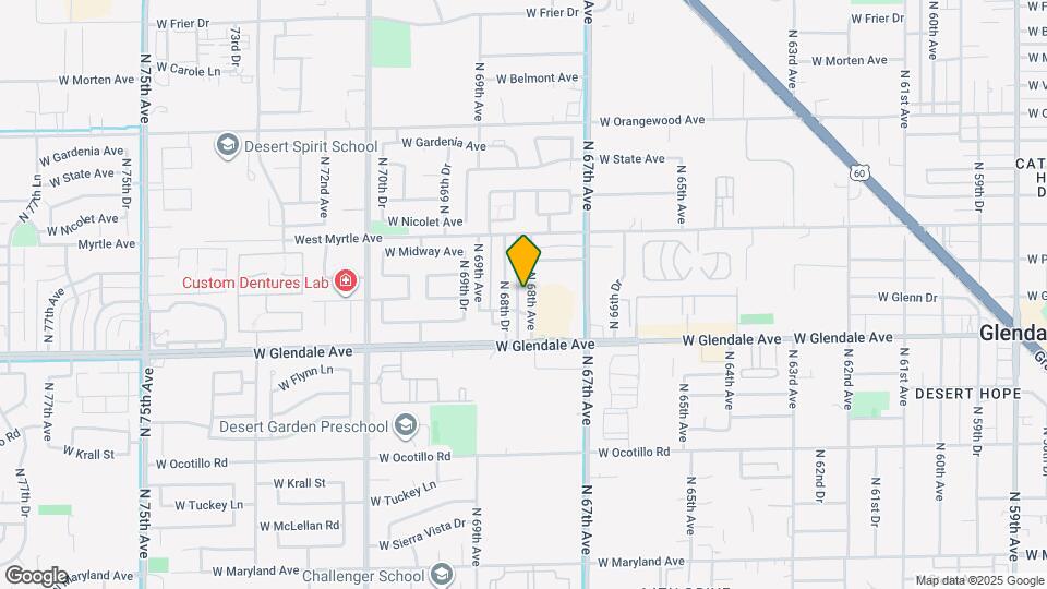 7110 N 68th Ave Map and Location Details