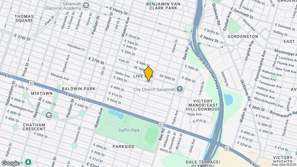 1323 Seiler Ave Mapa y Detalles de la Ubicación