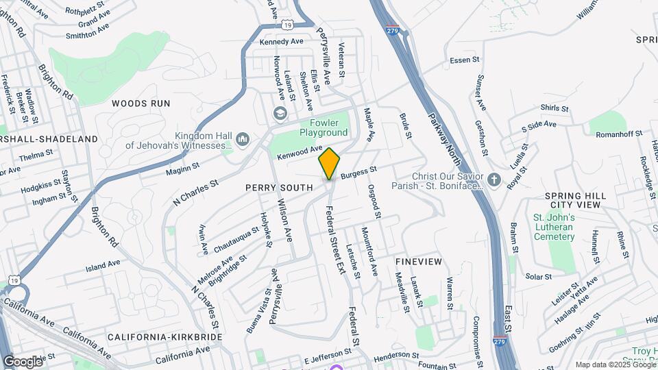 2345 Perrysville Ave Map and Location Details