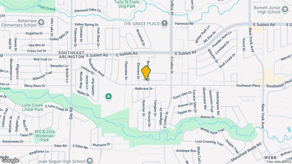 6412 Brookcrest Dr Map and Location Details