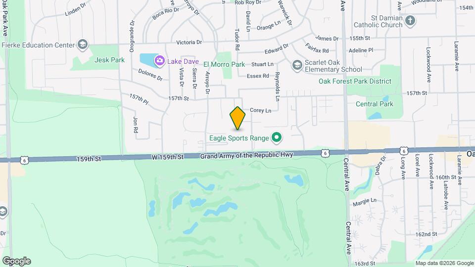 15820 Terrace Dr Map and Location Details