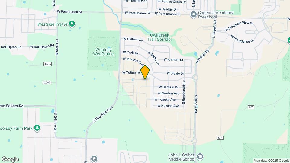 4651 W Aurora St Map and Location Details