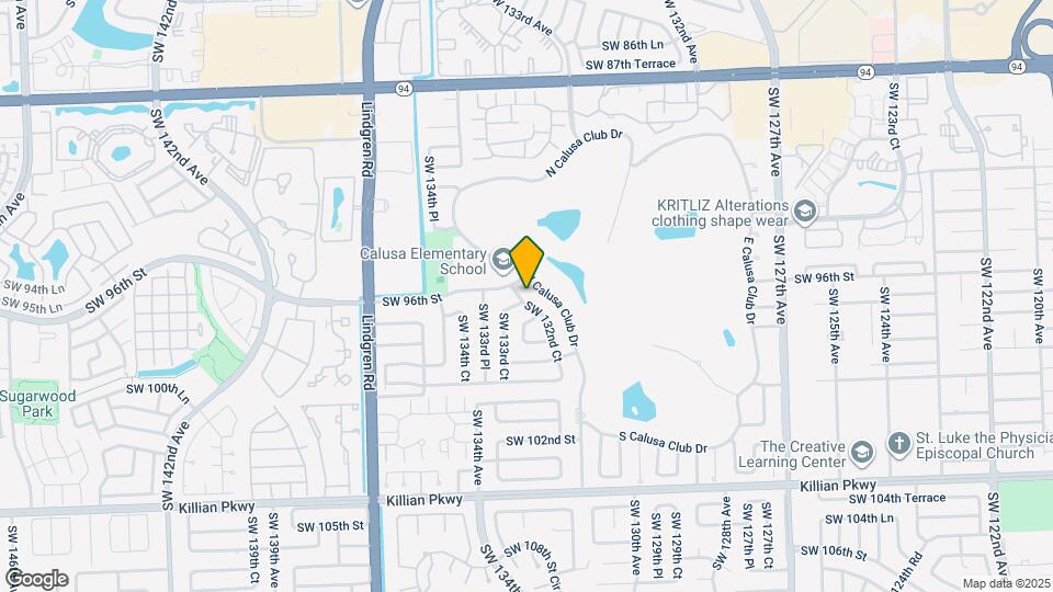 9625 SW 132nd Ct, Unit Efficiency Map and Location Details