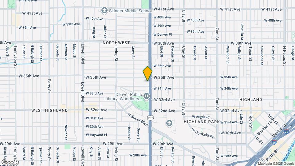 3429 Federal Blvd Mapa y Detalles de la Ubicación