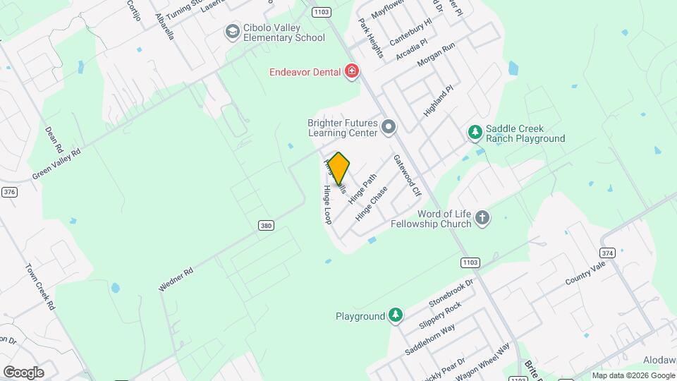 417 Hinge Falls Map and Location Details