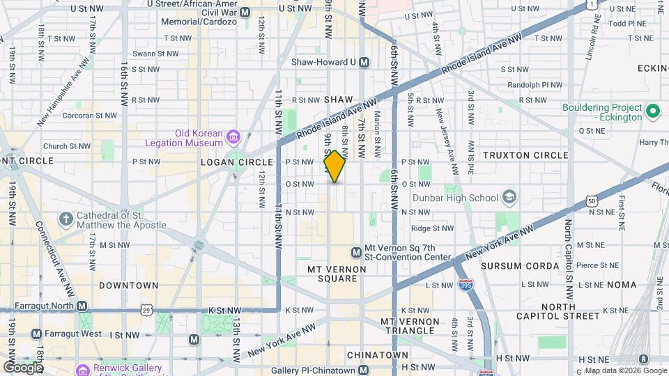 810 O St NW, Unit Perla-Unit 504 Mapa y Detalles de la Ubicación