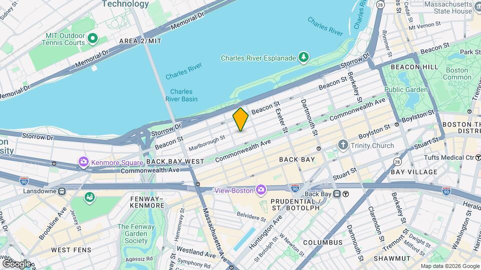 310 Marlborough St, Unit 3 Map and Location Details