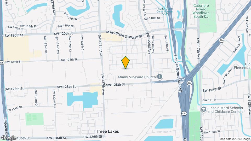 12398 SW 125th Terrace Map and Location Details