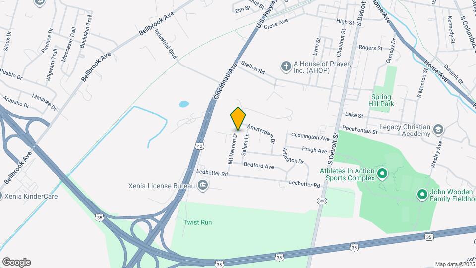 621 Mt Vernon Dr Map and Location Details