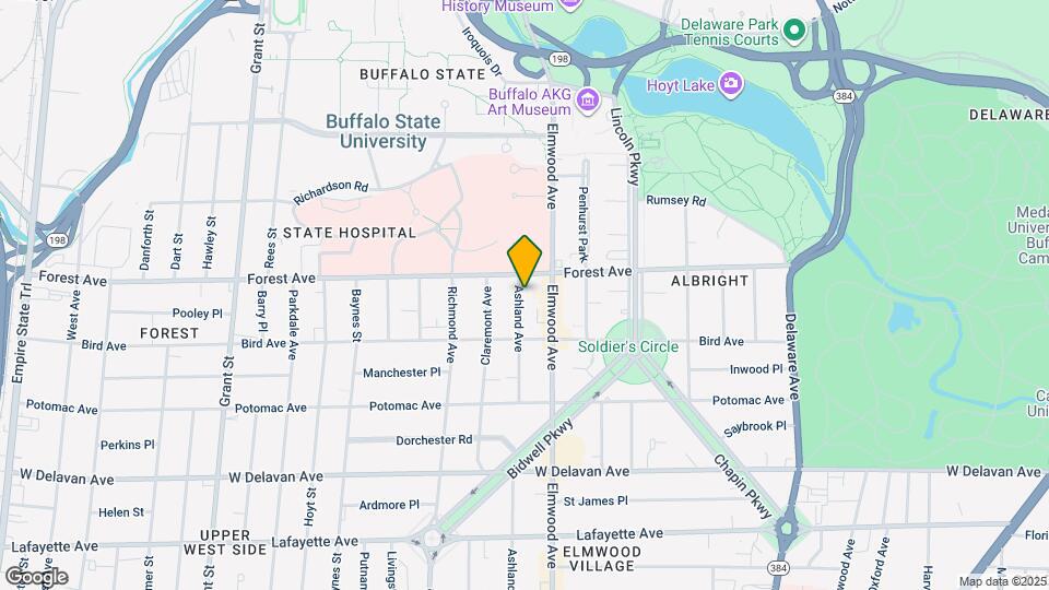 817 Ashland Ave, Unit Upper Unit Map and Location Details