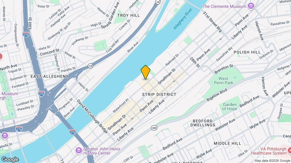 The Cork Factory Lofts Map and Location Details