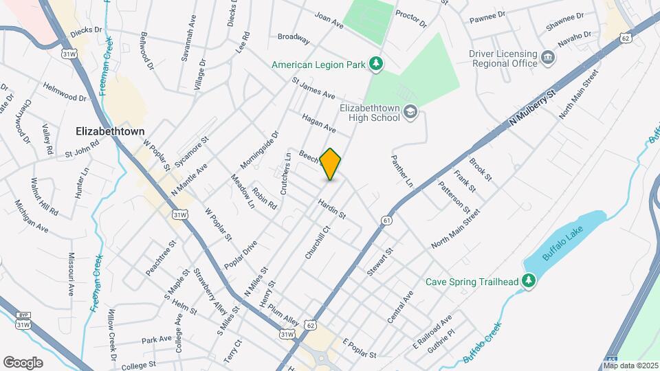 513 N Miles St Map and Location Details