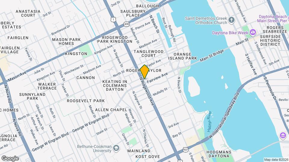 507 N Ridgewood Ave Map and Location Details