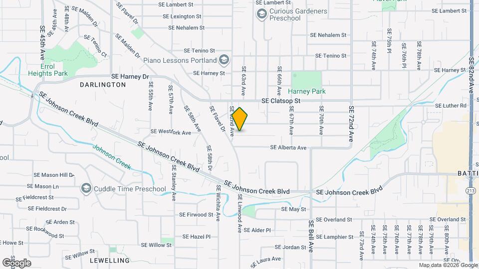 6213-6217 SE Fern Ave Map and Location Details