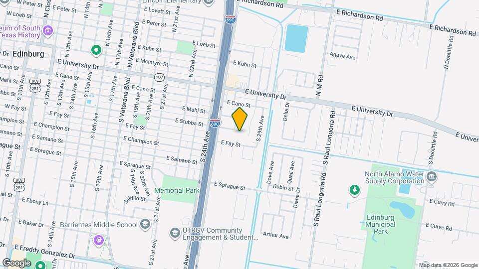 220 S 25th Ave, Unit 220 s 25th Ave Edinburg,TX Map and Location Details