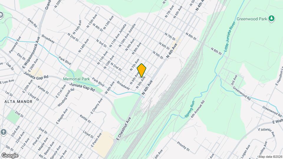 211 N 5th Ave Map and Location Details