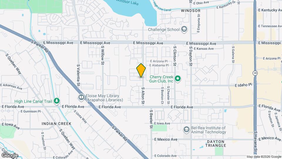 1392 S Akron Ct Map and Location Details