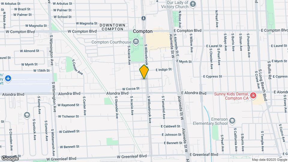 701 S Willowbrook Ave Map and Location Details