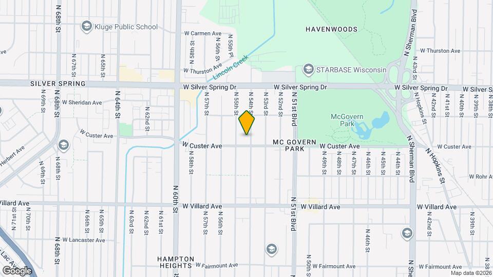 5417 N 54th St Map and Location Details