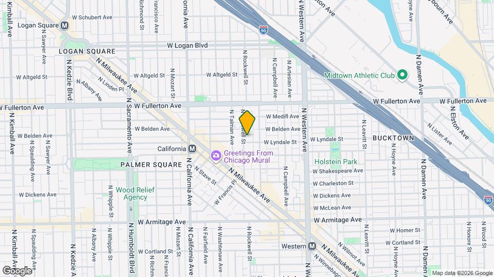 2231 N Rockwell St, Unit B4 Mapa y Detalles de la Ubicación