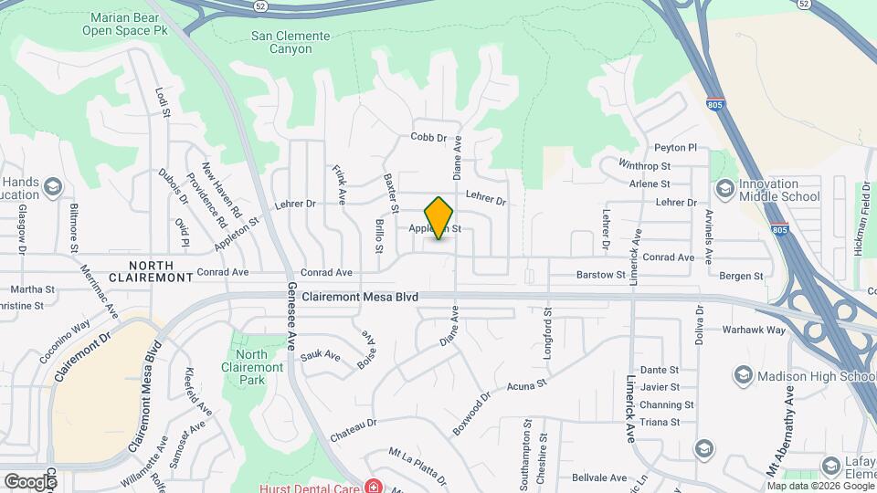 4740 Conrad Ave Map and Location Details