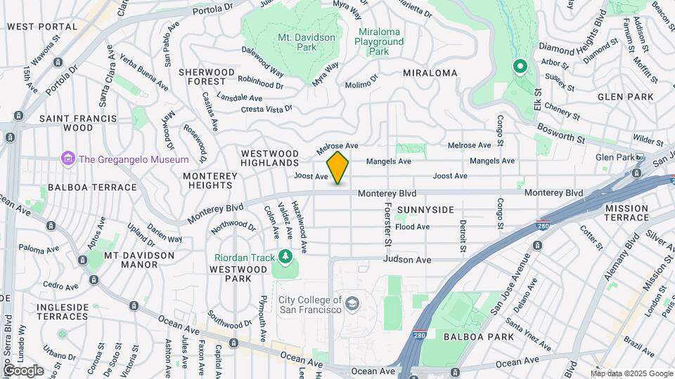 740 Monterey Blvd Mapa y Detalles de la Ubicación