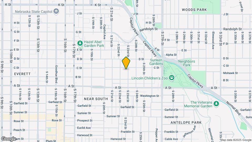 1221 S 23rd St Map and Location Details