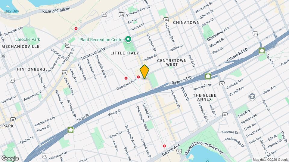 185 Louisa St, Unit 2 Map and Location Details