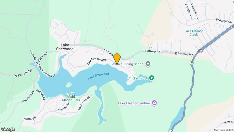 800 Lake Sherwood Dr Map and Location Details