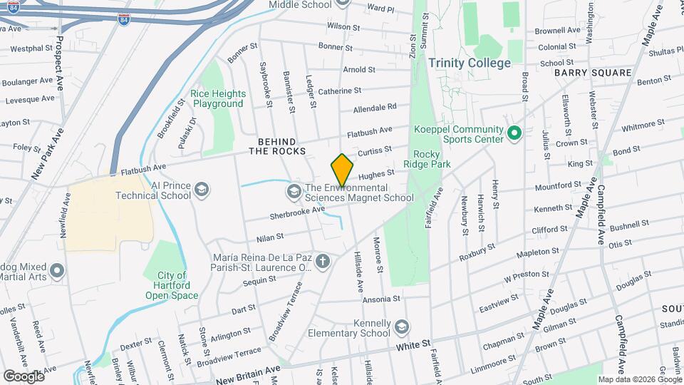 351 Hillside Ave Map and Location Details