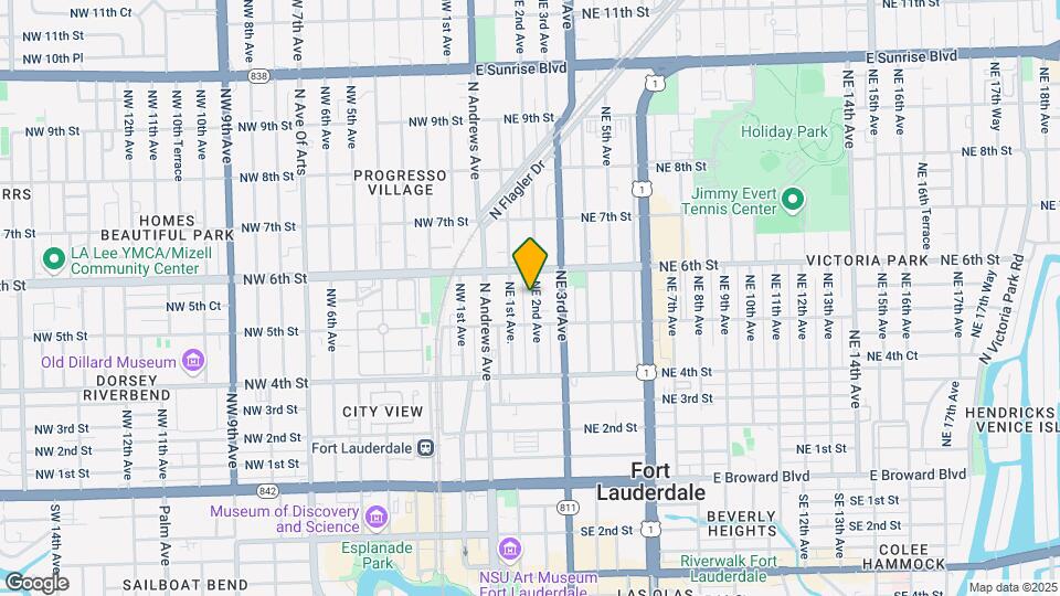 523 NE 2nd Ave, Unit B2 Map and Location Details
