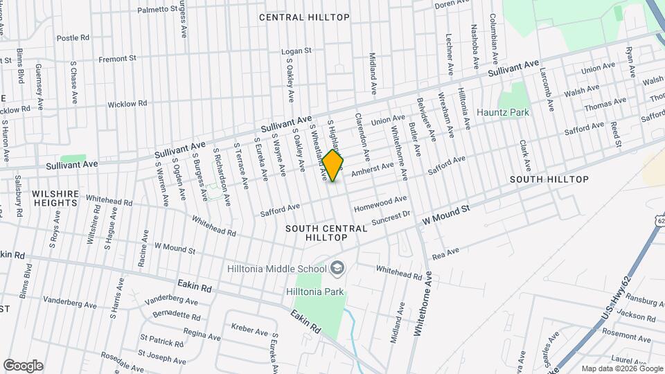 634 S Wheatland Ave Map and Location Details