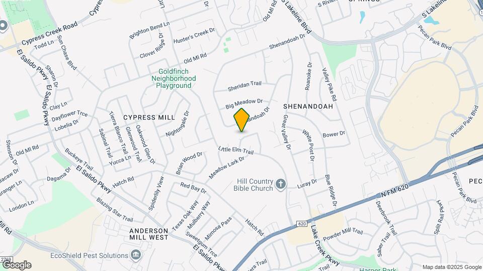 1106 Redbird Dr Map and Location Details