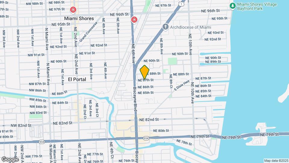 660 NE 87th St Map and Location Details