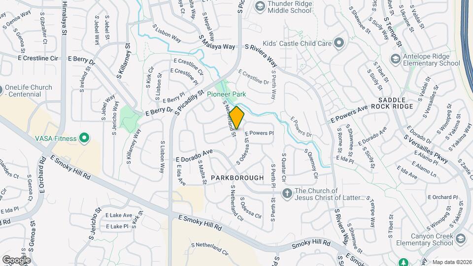 5690 S Netherland St Map and Location Details