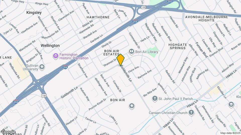 3302 Goldsmith Ln Map and Location Details