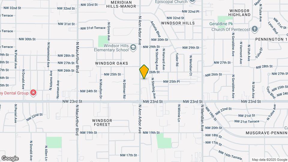 2628 N Ann Arbor Ave Map and Location Details