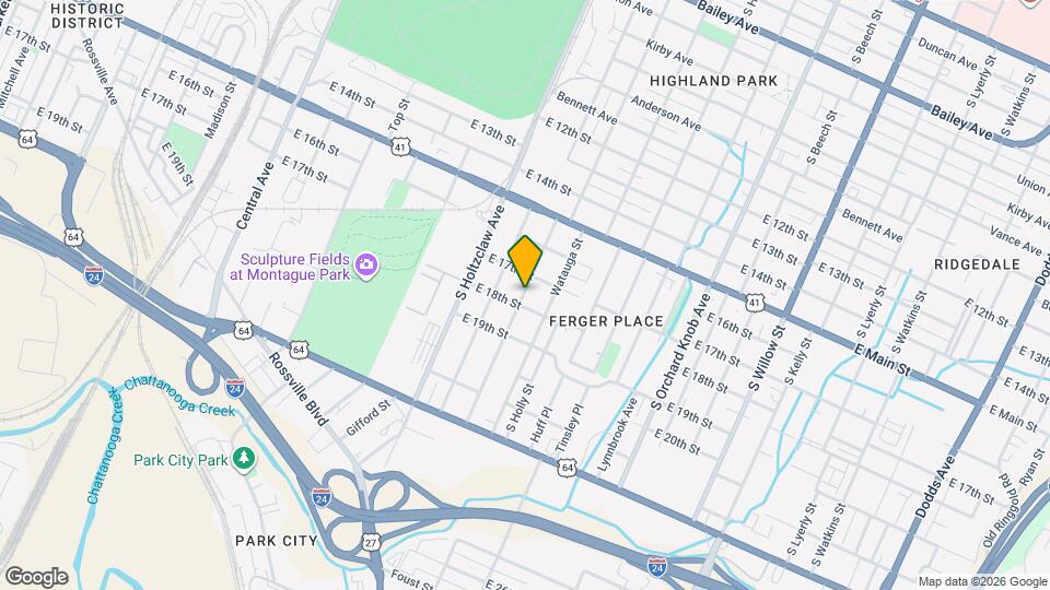 1758 S Highland Park Ave Map and Location Details