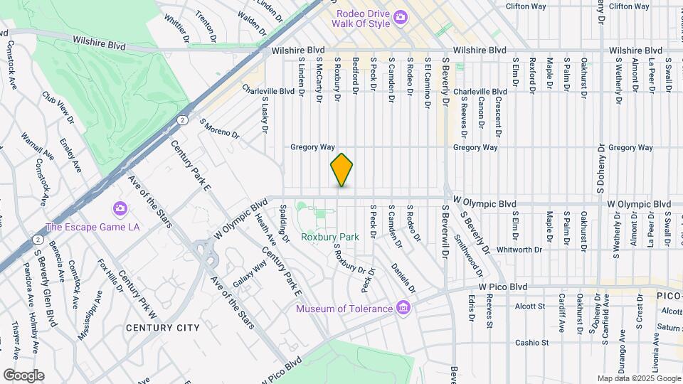 9657 W Olympic Blvd Map and Location Details