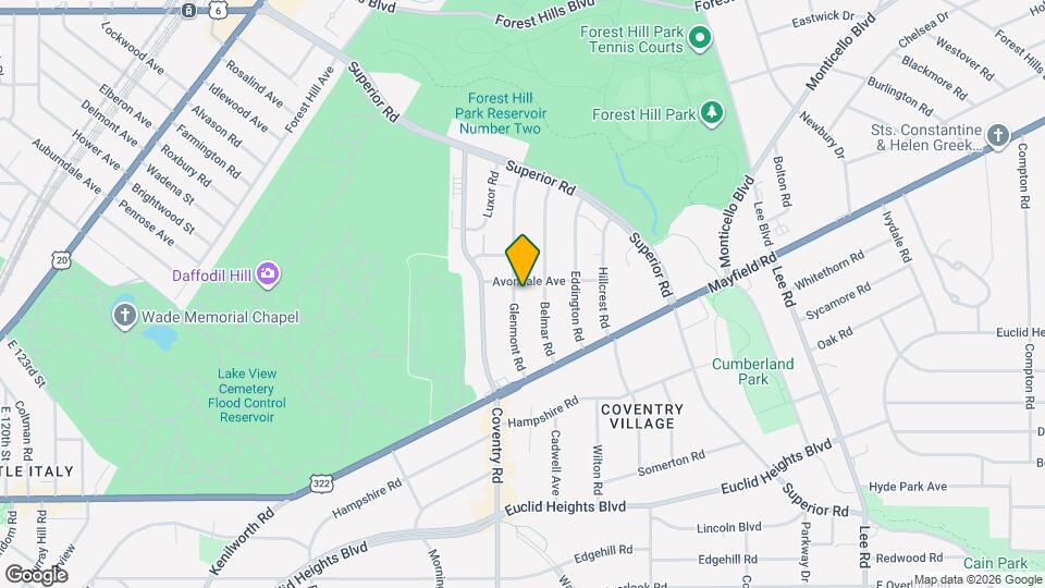 1643 Glenmont Rd Map and Location Details