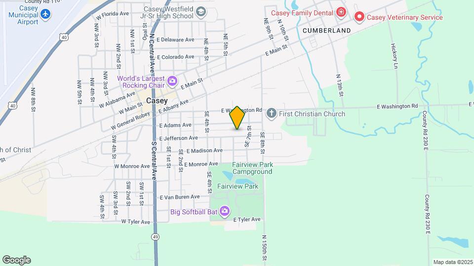 600 E Jefferson Ave Map and Location Details