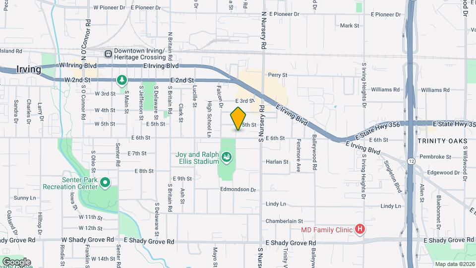 817 E 6th St Map and Location Details