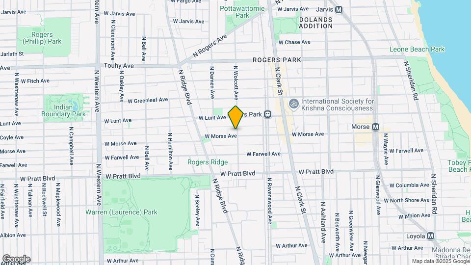 1902 W Morse Ave Map and Location Details