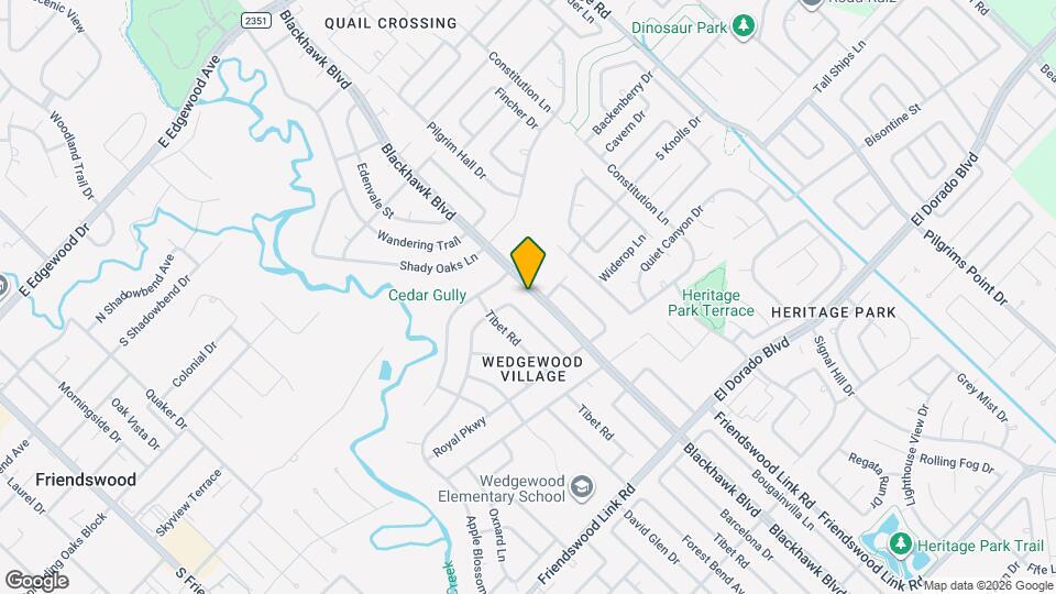 16034 Blackhawk Blvd Map and Location Details