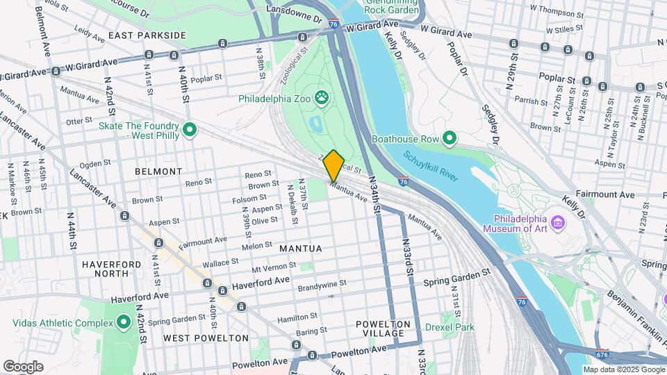 3536 Mantua Ave Map and Location Details